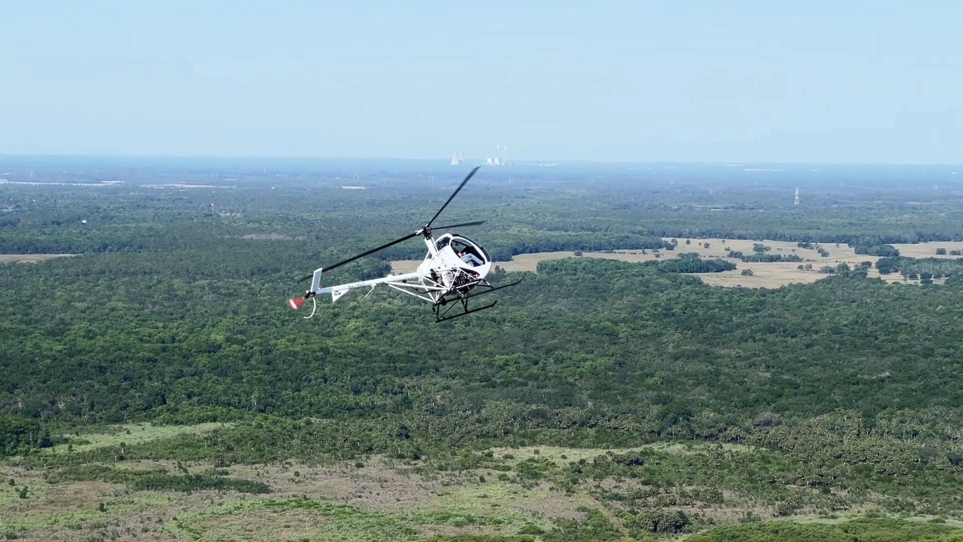 USATS training helicopter on a cross-country flight over Central Florida